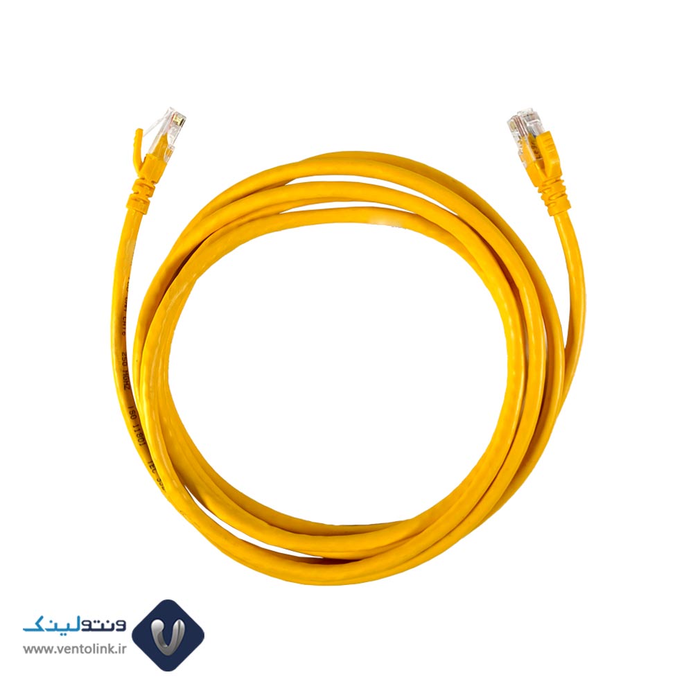 لیست قیمت پچ کورد لگراند 3 متری Cat6 UTP زرد PVC