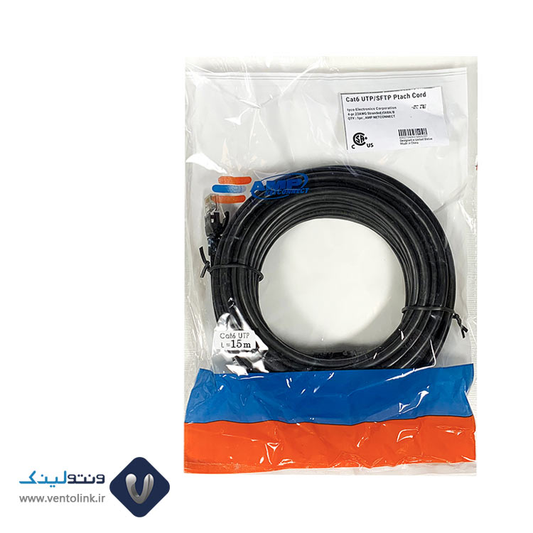 پچ کورد امپ (کابل لن) Cat6 UTP با متراژ 15 متری