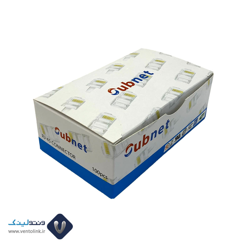 سوکت شبکه یوبی نت Cat6 UTP بسته 100 عددی