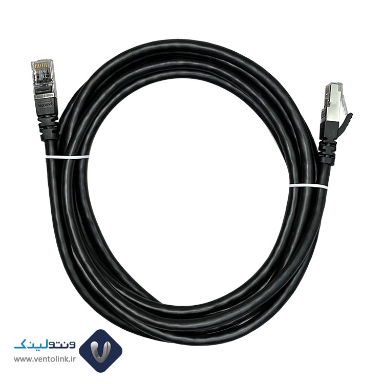 پچ کورد لگراند (کابل لن) Cat6 SFTP روکش PVC مشکی متراژ 3 متری