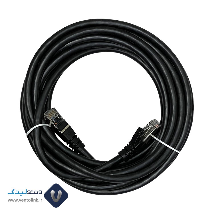 پچ کورد لگراند (کابل لن) Cat6 SFTP روکش PVC مشکی متراژ 5 متری