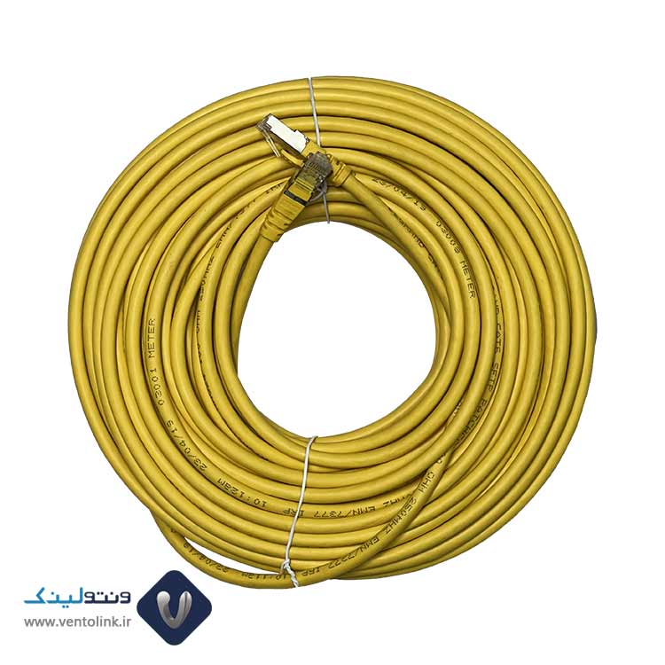 پچ کورد لگراند (کابل لن) Cat6 SFTP روکش PVC زرد متراژ 30 متری