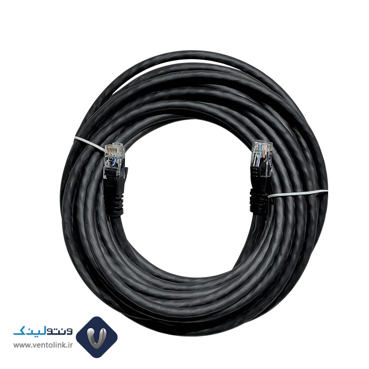 پچ کورد لگراند (کابل لن) Cat6 UTP روکش PVC مشکی متراژ 10 متری