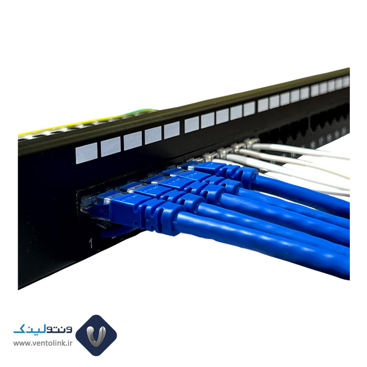 خرید پچ پنل تلفن ونتولینک 25 پورت RJ45 (ویس پنل) | ونتولینک