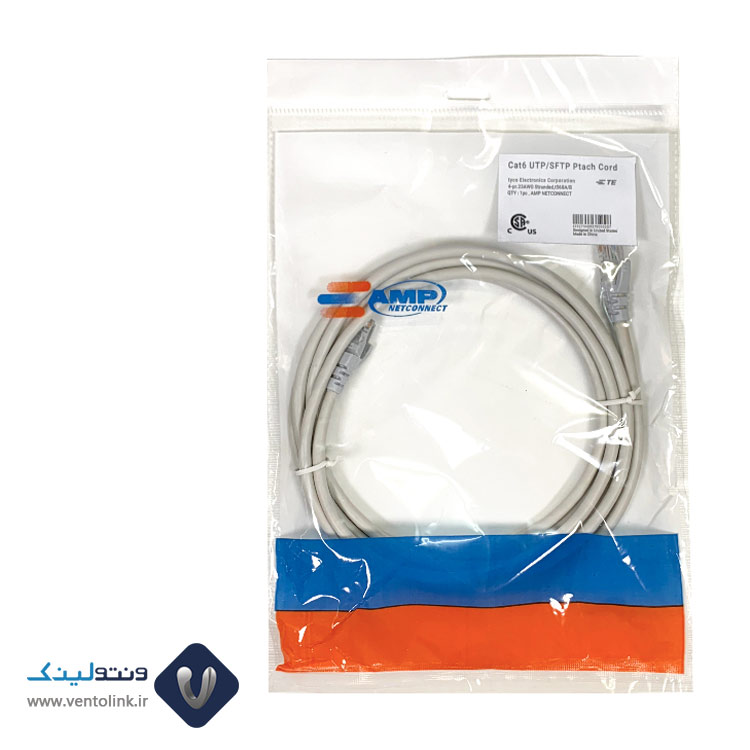 خرید پچ کورد امپ (کابل لن) Cat6 UTP با متراژ 2 متری (در 8 رنگ)