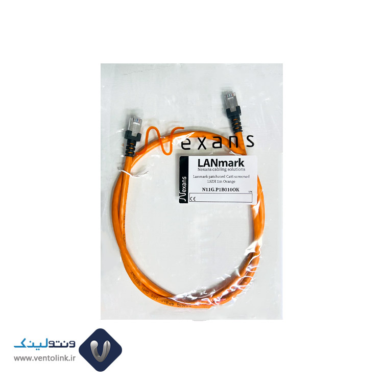 خرید پچ کورد نگزنس 1 ‌متری Cat6 SFTP نارنجی PVC