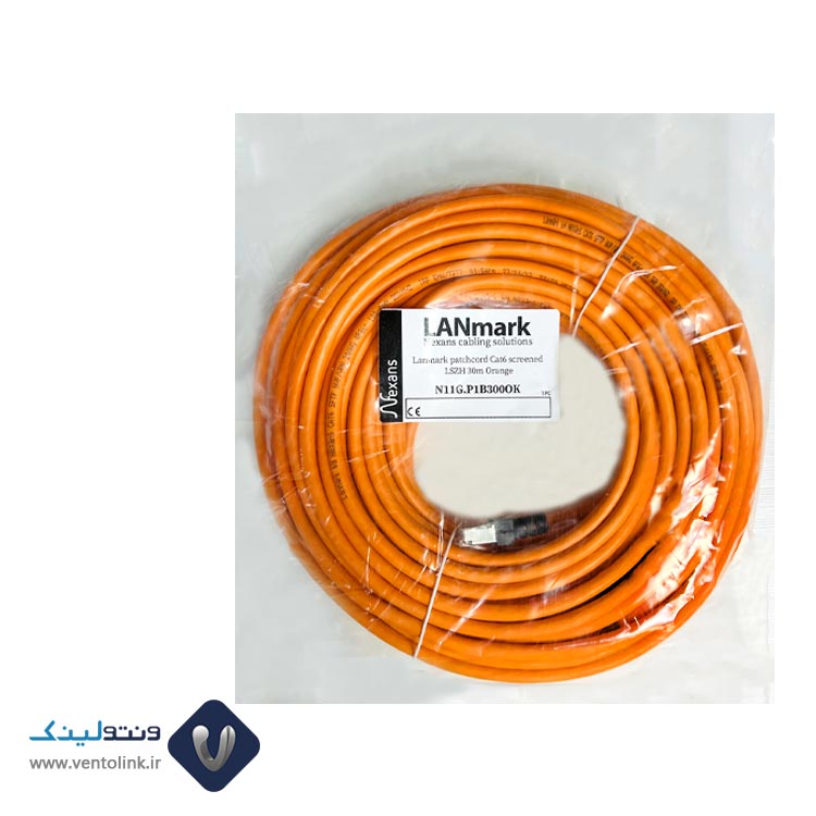 قیمت و خرید پچ کورد نگزنس (کابل لن) Cat6 SFTP روکش PVC نارنجی 30 متری
