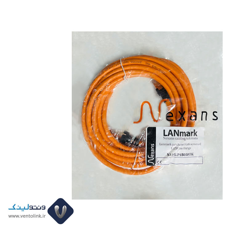 خرید پچ کورد نگزنس 5 ‌متری Cat6 SFTP نارنجی PVC