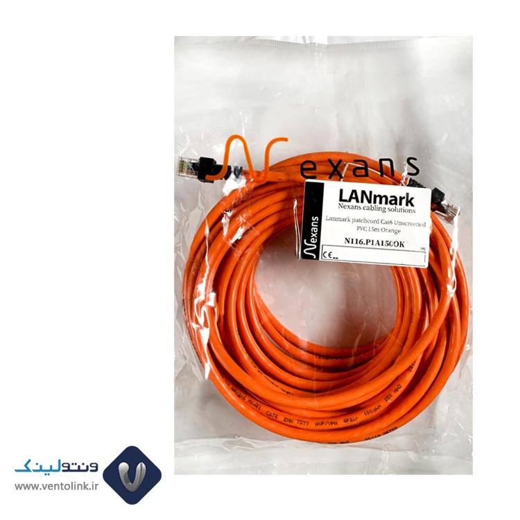 خرید پچ کورد نگزنس 15 ‌متری Cat6 UTP PVC