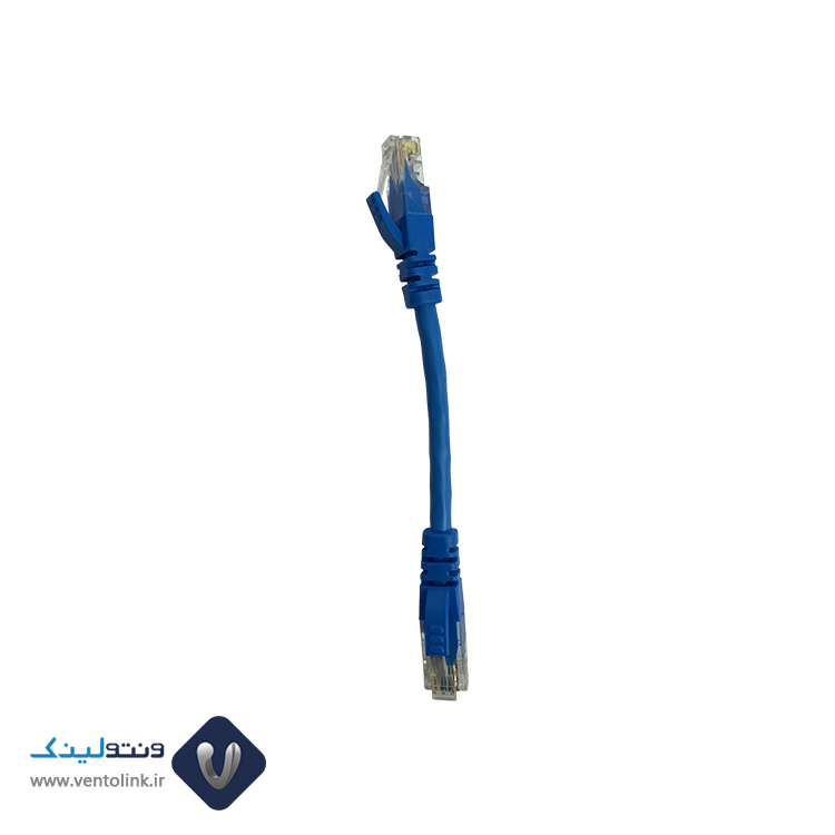 پچ کورد لگراند (کابل لن) Cat6 UTP روکش PVC آبی متراژ 15 سانتی متری